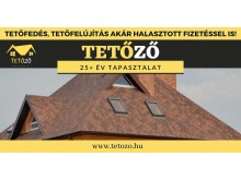 Tetőfedés, tetőfelújítás halasztott fizetéssel